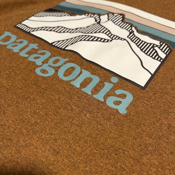 Men’s long sleeve heather brown t-shirt - Picture 7 of 11